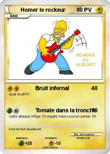 Pokemon Homer le rockeur