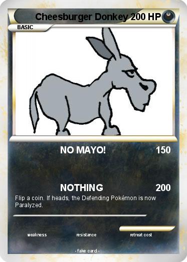 Pokemon Cheesburger Donkey