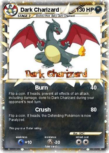 Pokemon Dark Charizard