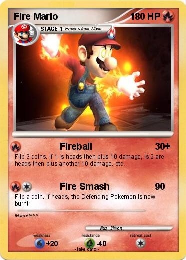 Pokemon Fire Mario