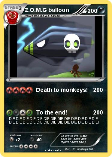 Pokemon Z.O.M.G balloon