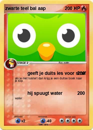 Pokemon zwarte teel bal aap