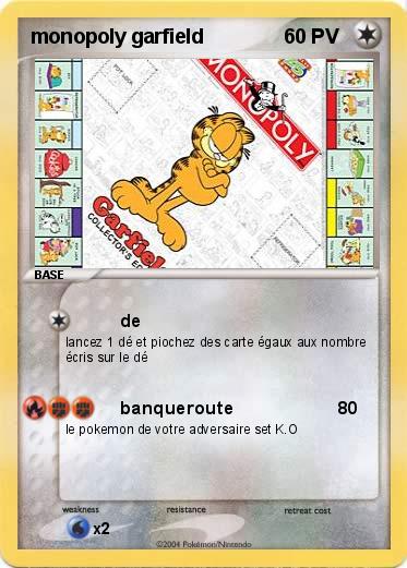 Pokemon monopoly garfield