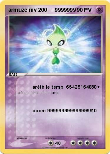 Pokemon armuze niv 200     9999999