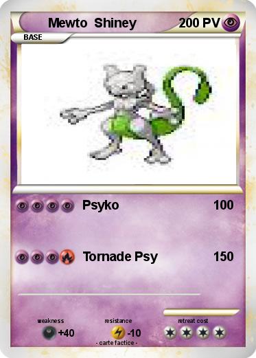Pokemon Mewto  Shiney