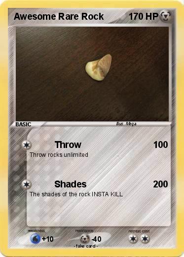 Pokemon Awesome Rare Rock