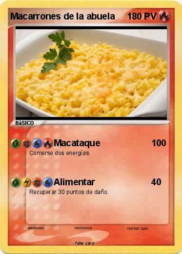 Pokemon Macarrones de la abuela