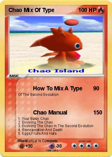 Pokemon Chao Mix Of Type