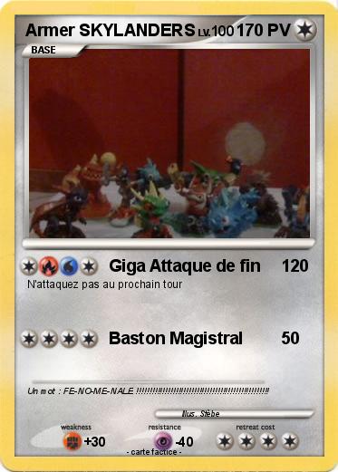 Pokemon Armer SKYLANDERS