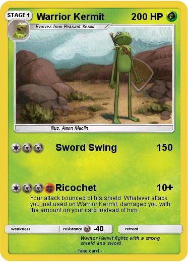 Pokemon Warrior Kermit