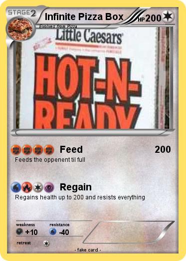 Pokemon Infinite Pizza Box