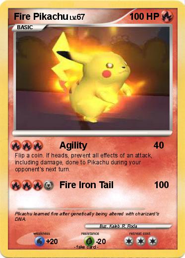 Pokemon Fire Pikachu