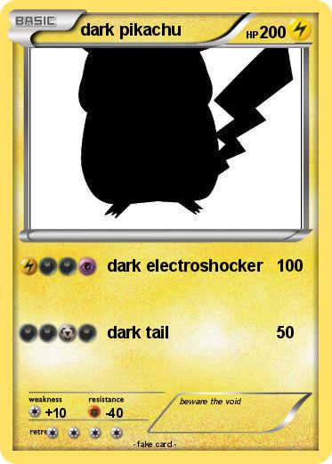 Pokemon dark pikachu