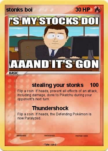 Pokemon stonks boi