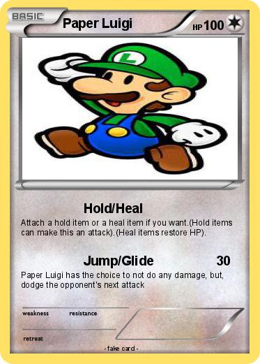 Pokemon Paper Luigi