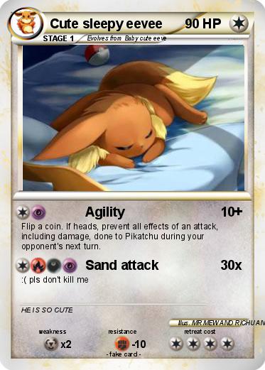 Pokemon Cute sleepy eevee