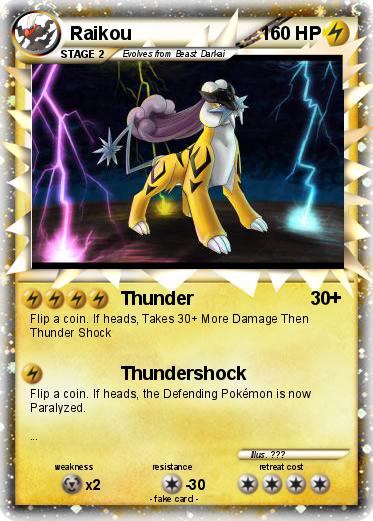 Pokemon Raikou
