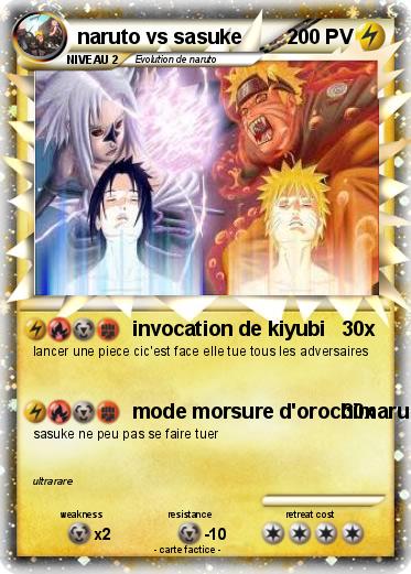 Pokemon naruto vs sasuke
