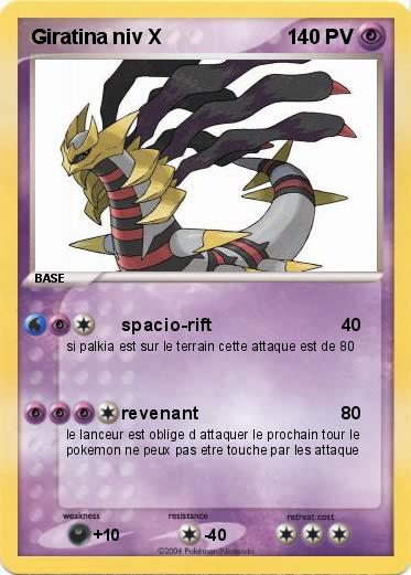 Pokemon Giratina niv X 