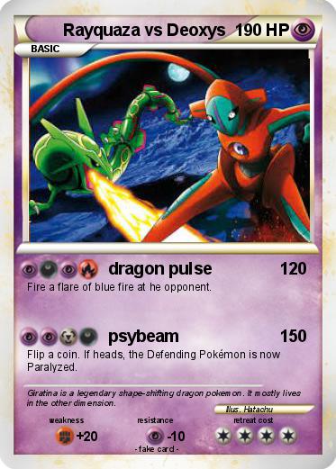 Pokemon Rayquaza vs Deoxys