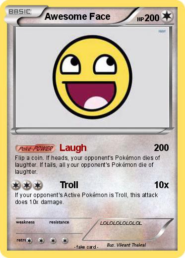 Pokemon Awesome Face