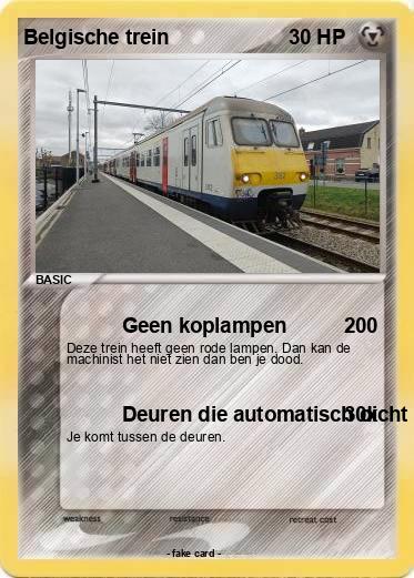 Pokemon Belgische trein