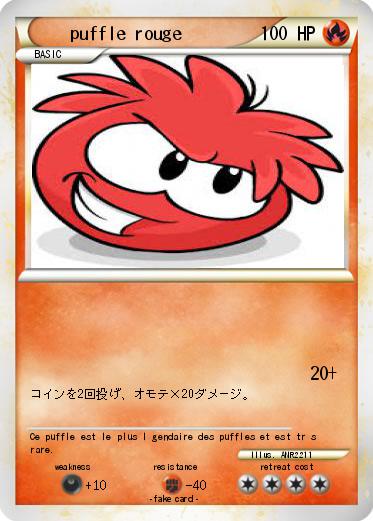 Pokemon puffle rouge