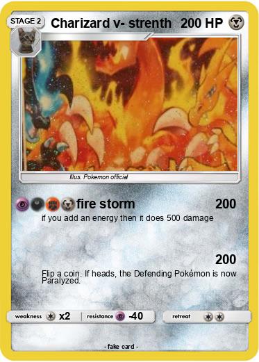 Pokemon Charizard v- strenth