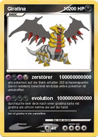 Pokemon Giratina                            10