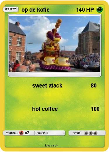 Pokemon op de kofie