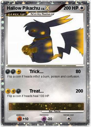 Pokemon Hallow Pikachu