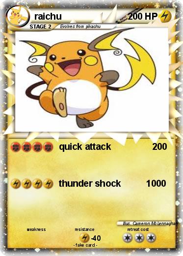 Pokemon raichu