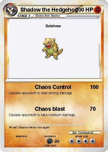 Pokemon Shadow the Hedgehog