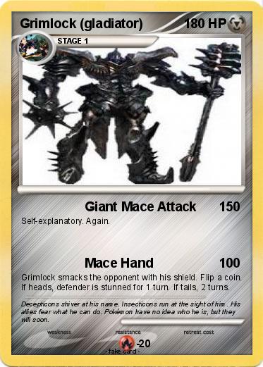 Pokemon Grimlock (gladiator)