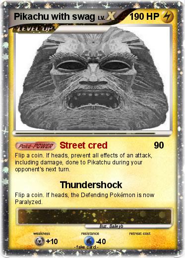 Pokemon Pikachu with swag