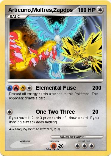 Pokemon Articuno,Moltres,Zapdos