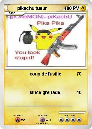Pokemon pikachu tueur