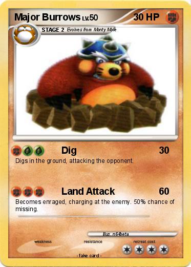 Pokemon Major Burrows