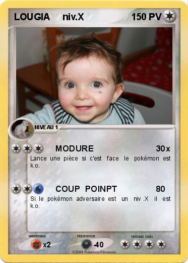 Pokemon LOUGIA     niv.X
