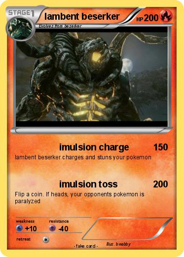 Pokemon lambent beserker