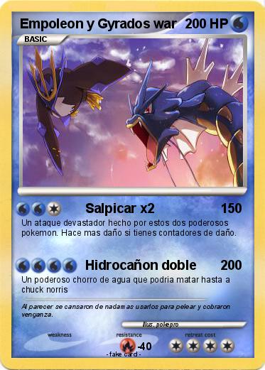 Pokemon Empoleon y Gyrados war