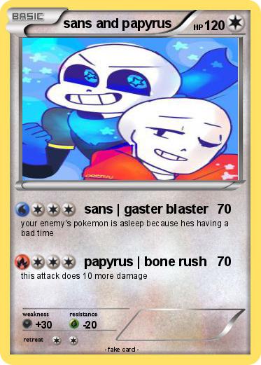 Pokemon sans and papyrus