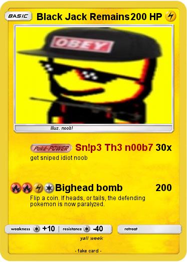 Pokemon Black Jack Remains