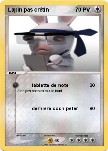 Pokemon Lapin pas crétin