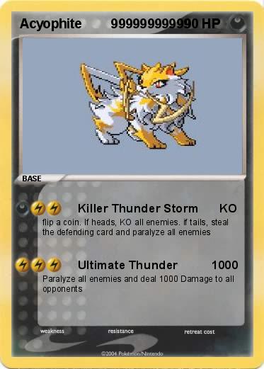 Pokemon Acyophite        99999999999