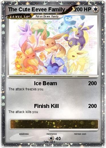 Pokemon The Cute Eevee Family
