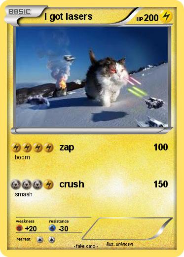 Pokemon I got lasers