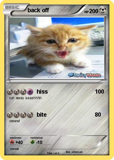 Pokemon back off