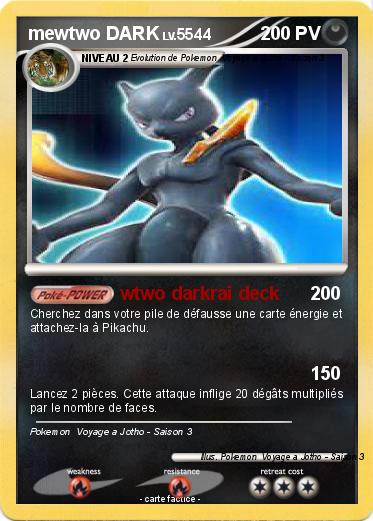 Pokemon mewtwo DARK