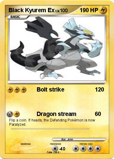 Pokemon Black Kyurem Ex